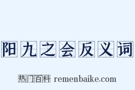 阳九之会反义词是什么意思的图片